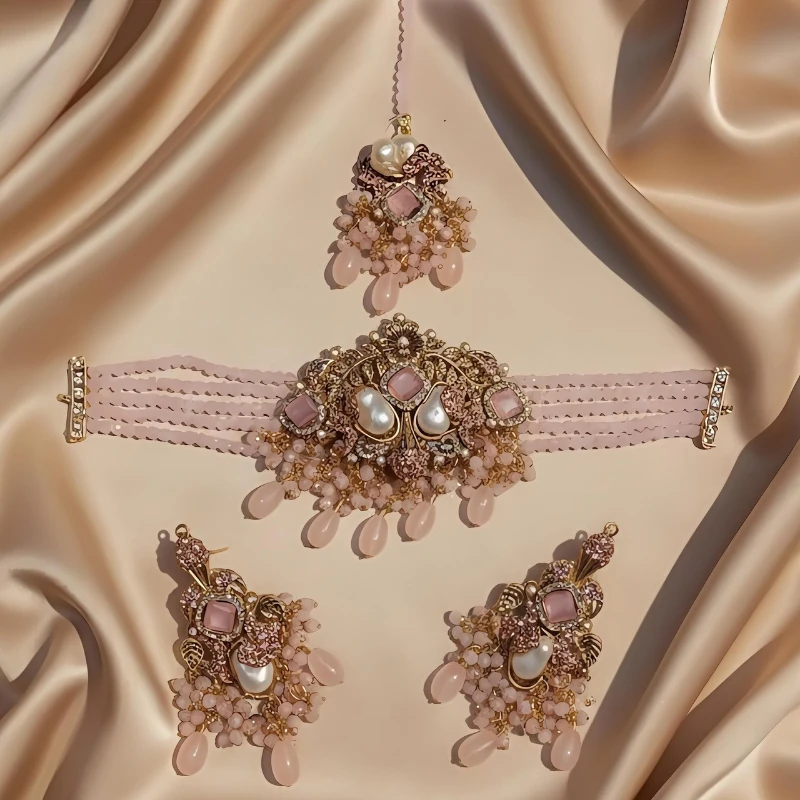 Turkish Style Choker Set in bridal jewellery