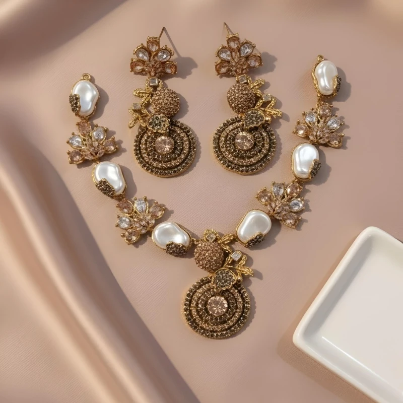 Turkish Style Necklace Set – Elegant Party Jewelry - Image 2