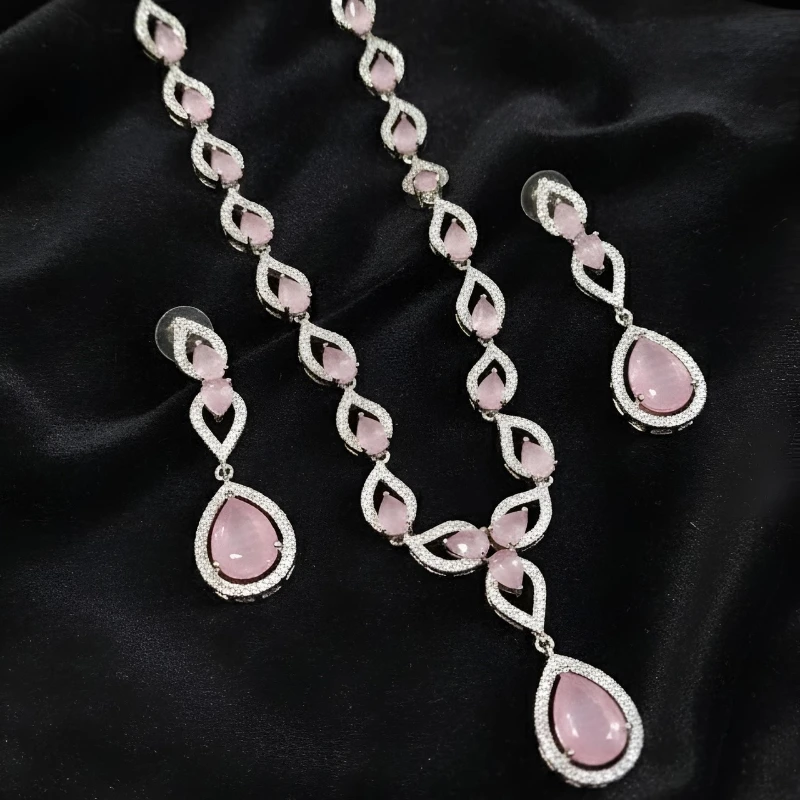 AD Necklace Set – Elegant Party Jewelry - Image 2