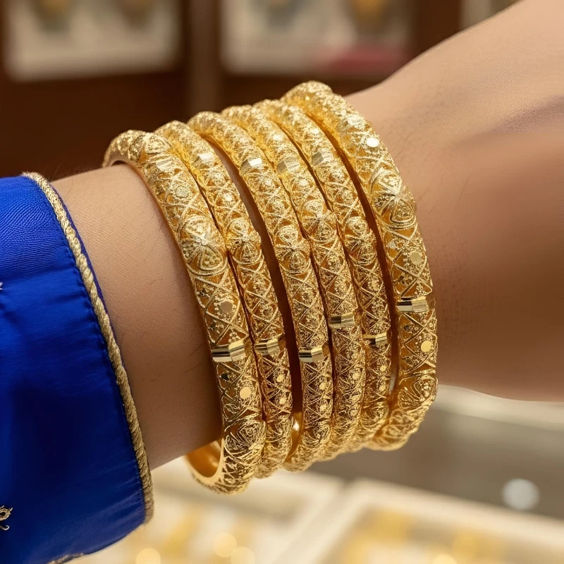 Luxury Gold Finish Bangles