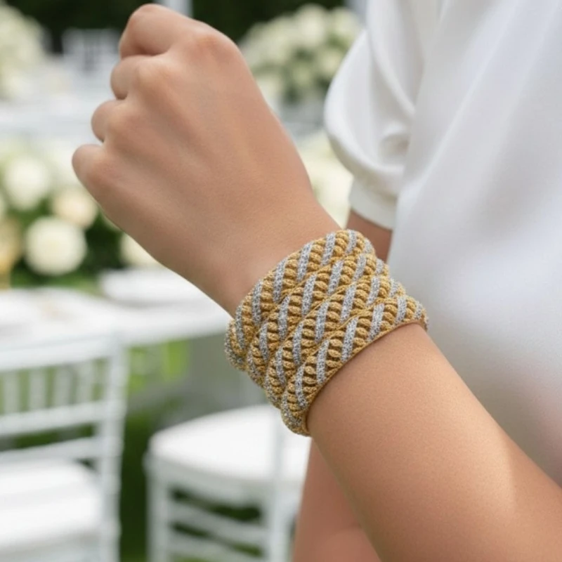 American Diamond Bangle – Elegant Shine in 4 Colours - Image 1
