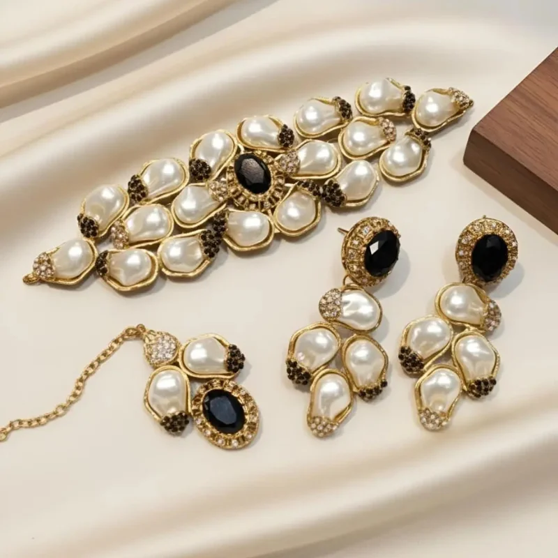 Turkish Choker Set – Lunara Charm Elegant Turkish Jewelry - Image 1